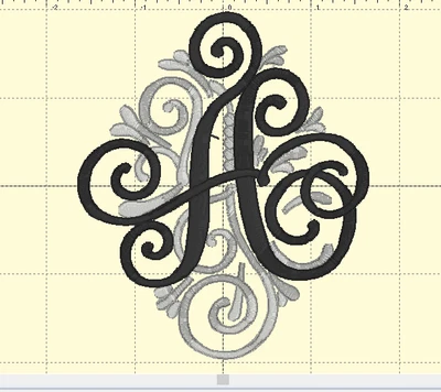 $7 • Buy Monogram Letter Embroidered Iron On Patch