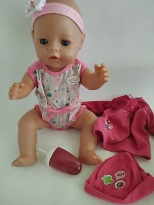 $35 • Buy Zapf Creation 2013 Baby Born Doll Drinks & Wets 17 