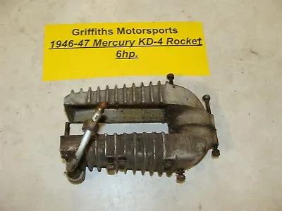 1946-47 Mercury Kiekhaefer KD-4 Outboard 6hp Rocket Side Exhaust Covers Plates • $44