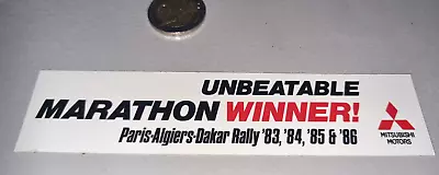 MISUBISHI MOTOR Rallye 83/84/85/86 PARIS-ALGIERS-DAKAR Sticker/Sticker • $2.16