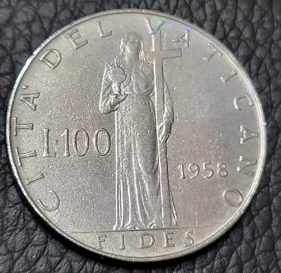 1958  Vatican City 100 Lire Coin • $3.99