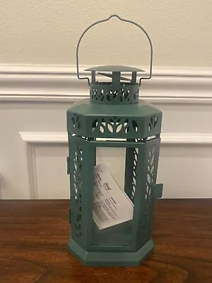 $45.99 • Buy IKEA ENRUM Lantern For Candle Indoor/outdoor Turquoise 11  004.965.76