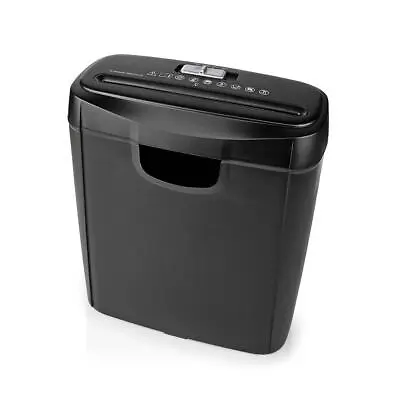 Strip Cut Paper Shredder Home Office Electric A4 6 Sheet 10L Auto On Reverse • £34.52