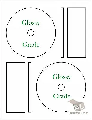 1000 GLOSSY Ink Jet CD Labels! Fits Full Memorex 500 Sheets! CD DVD High Gloss • $89.95