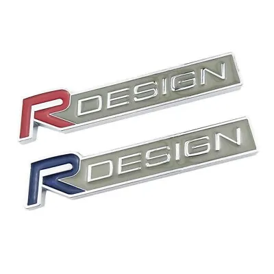 1pc 3D Metal Car Sticker Styling Badge RDESIGN Emblem Sticker R DESIGN Logo • £4.37