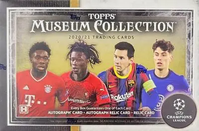 2020-21 Topps Museum Collection UEFA Champions League Soccer Hobby Box Sealed • $494.99