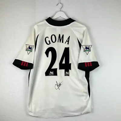 £249.99 • Buy Fulham 2001/2002 Match Worn Home Shirt - Goma 24 - Signed
