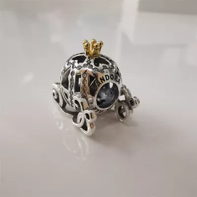 Charm Pandora Silver Gift Cinderella Pumpkin Bead • £21