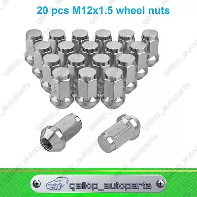 20PCS 12x1.5 Chrome Wheel Nuts 35mm For Holden STATESMAN WH WK WL Mag Steel • $39.01