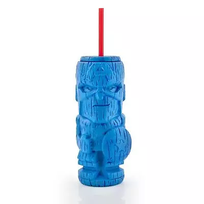 Geeki Tikis Marvel Captain America Tumbler | Tiki Style Cup | Holds 19 Ounces • $22.99