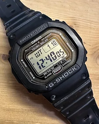 RARE CASIO G-SHOCK GW-5000U Digital Quartz Multifunction Black Wrist Watch JAPAN • $234