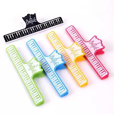 Music Score Fixed Clips Book Paper Holder For Guitar Violin Piano Player Plastic • $5.64