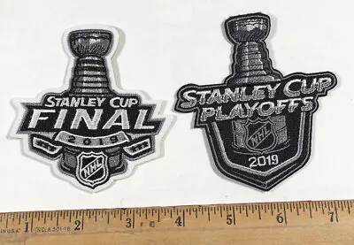 $7.25 • Buy Lot 2 2019 Stanley Cup Logo Patch NHL Ice Hockey St. Louis Blues Boston Bruins