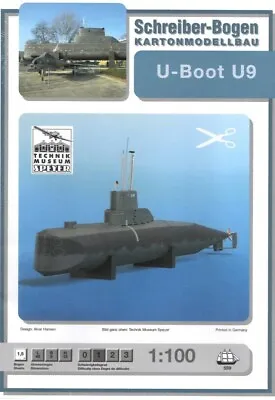 Card Model Kit – U-Boat U-9 • £7.95