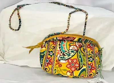 Vera Bradley Mini Chain Bag Provencal Yellow Multi Color Zippered Bag NWT $42 • $19.60