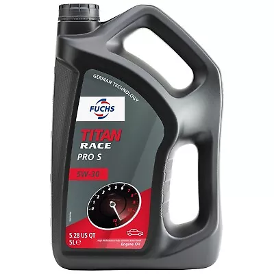 Fuchs Titan Race Pro S 5W30 Fully Synthetic Ester Engine Oil. Race Pro 5W30 5 LT • £52.95