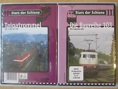 2 Eisenbahn DVDs Stars Der Schiene Baureihe 103 & Taigatrommel  Neu   • £11.27