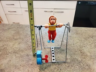 £71.70 • Buy RARE Swinging High Bar Gymnastics Wind-Up Animated Monkey Toy Japan TN