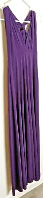 Ravon By Von Vonni Purple Halter Long Dress Size One Size Made In USA • $49.99