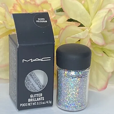 MAC SILVER HOLOGRAM Glitter Brilliants Pigment Full Size NIB Eye Shadow FreeShip • $21.95