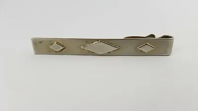 HICKOK Tie Bar Tie Clip Tie Clasp USA Classic Diamond Design 3  Vintage • $8.66