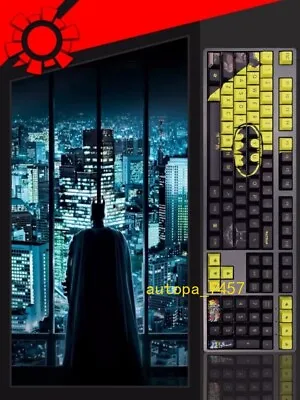 108 Key Cap Key Batman Set Profile Mechanical Keyboard Superman Marvel Gifts New • $38.66