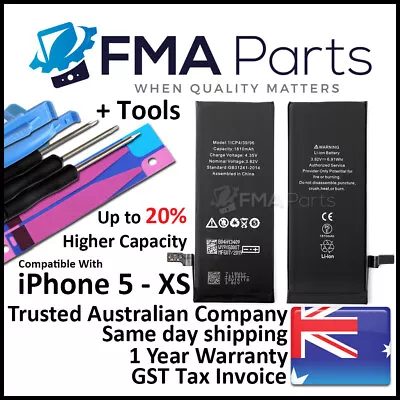 $21.95 • Buy For IPhone XS XR X Max 8 PLUS High Capacity Internal Li-ion Battery Replacement