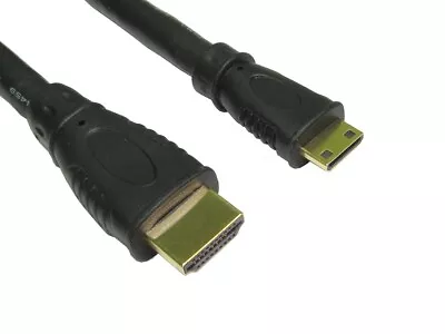 2M / 2 Metre HDMI To Mini HDMI Adaptor Cable Lead For TV Monitor Tablet Laptop • £6.99