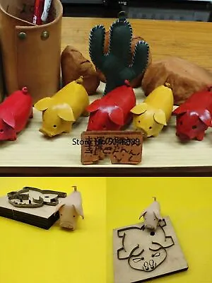 Pig Cutting Mold Rule Die Cut Japan Steel Blade Punch Tool Wooden Leather Cutter • $59.94