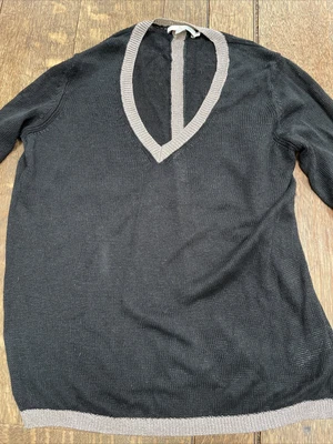 £15 • Buy Black Boden Linen Jumper Size Large