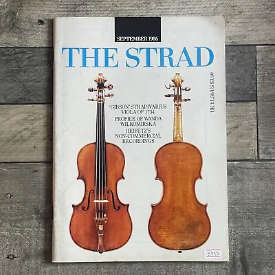 The Strad Magazine Violin/Viola September 1986 Gibson Stradivarius  • $10.09