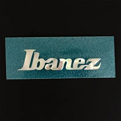 0.1 Mm Thick White Mother Of Pearl Peg Head Logo For Ibanez Guitars • $10.80
