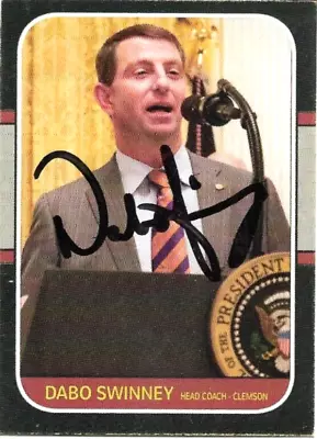 Dabo Swinney Signed Custom Trading Card Clemson University Football (4) • $29.99