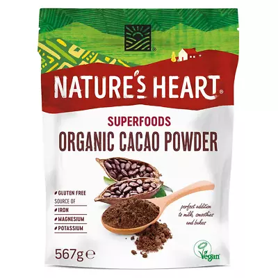 Organic Cacao Powder Nature's Heart Organic Cacao Powder 567g • £10.99