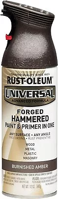 Rust-Oleum Universal Metallic Spray Paint Hammered Burnished Amber 11 Oz 271480  • $17.99