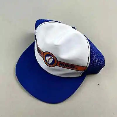 Vintage Coffee Hat Cap Snapback Trucker Blue Maxwell House Adjustable USA 80s • $21.99