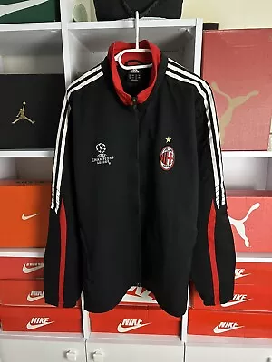 Ac Milan Football Jacket Adidas Champions League Vintage Size Xl • $99.99