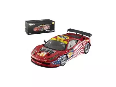 Hot Wheels BCT78 1/18 Ferrari 458 Italia GT2 LM 2012 AF-Corse Sebring Diecast • $109.99