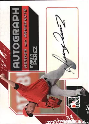 2011 ITG Heroes And Prospects Full Body Autographs Silver #MP Martin Perez /390 • $8
