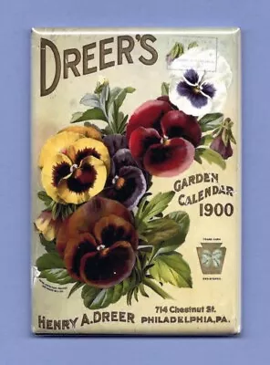 Dreers Seeds Plants Bulbs *2x3 Fridge Magnet* Garden Catalog Calendar Henry A • $8.95