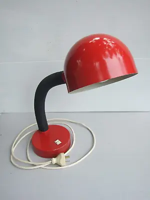 Vintage Retro Red Desk Lamp 1970's Tested Working • $85