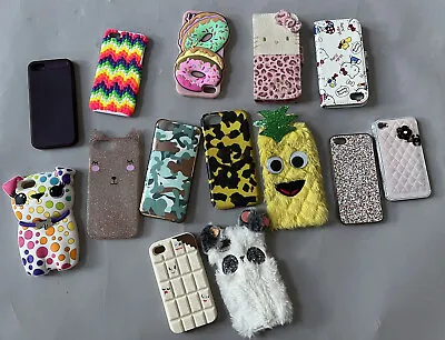 Bundle Of Old Iphone Covers (5s 8 SE Etc) Some From Claire’s Accessories • £7