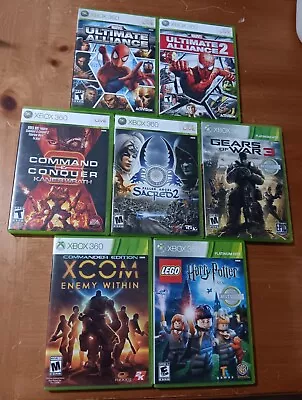 $10.55 • Buy Xbox 360 Game Lot Bundle Marvel Ultimate Alliance Gears War Xcom Sacred 2 Lego