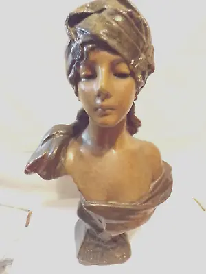 Antique Emmanuel Villanis Scheherazade Mille Et Une Nuits Statue Bust Sculpture • $350