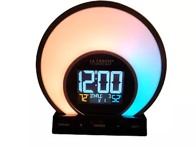 C80994 La Crosse Technology Soluna Mood Light Digital Alarm Clock With USB Port • $19.99