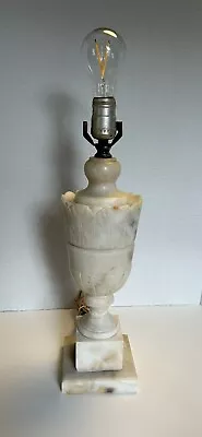 Beautiful Antique Carved Marble Alabaster Lamp Base • $40