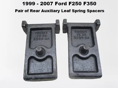 YC355594AA 99 To 07 F250 F350 Pair Rear Auxiliary Leaf Spring U-Bolt Spacers • $71.10