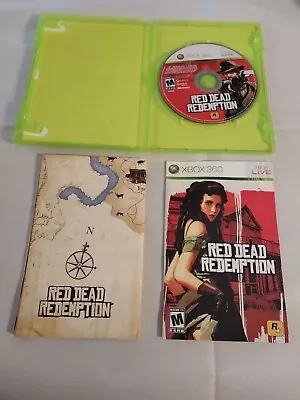 Microsoft Xbox 360 Red Dead Redemption Complete Game. Case Manual & Map Tested • $9.99