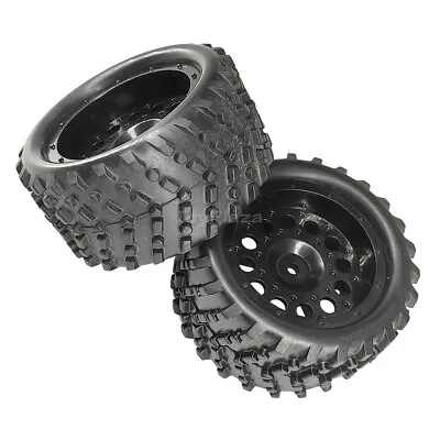 HSP 86017 Wheels Set Complete 2pcs Tamiya 1/10th Scale Buggy Track Tyres • £14.99