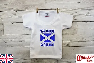 Scotland Baby T Shirts-Yes Sir I Can Boogie-Scotland Football-Baby Tee Shirts • £9